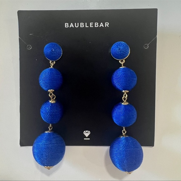 BaubleBar Jewelry - BaubleBar Royal Blue Statement Earrings